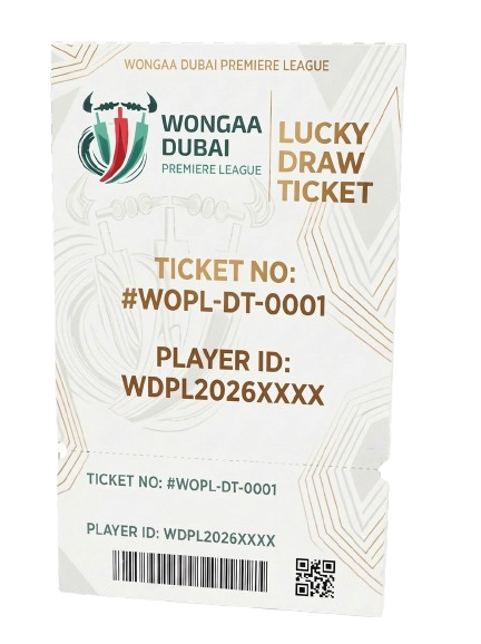 WDPL Lucky Draw 3D Ticket